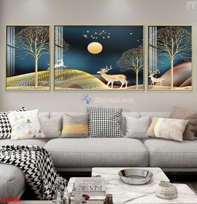 File tranh File tranh bộ hiện đại FT42204 (bản gốc) treo phòng ăn