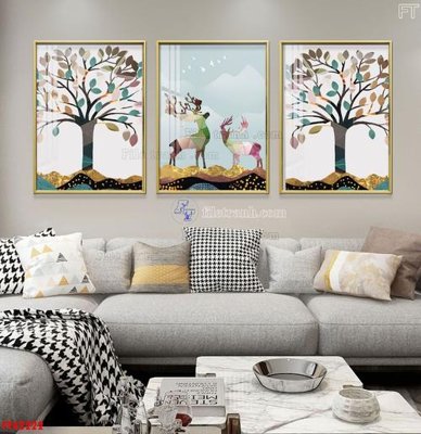 Chi tiết file gốc File tranh bộ hiện đại FT42222 (cho in tráng gương)