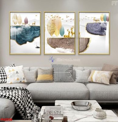 Download file gốc File tranh bộ hiện đại FT42230 (in lụa) cao cấp