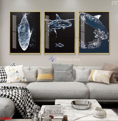 File gốc File tranh bộ hiện đại FT42347 (in tráng gương) ốp tường