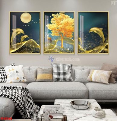 File ảnh File tranh bộ hiện đại FT42348 (gốc) dùng in Pano