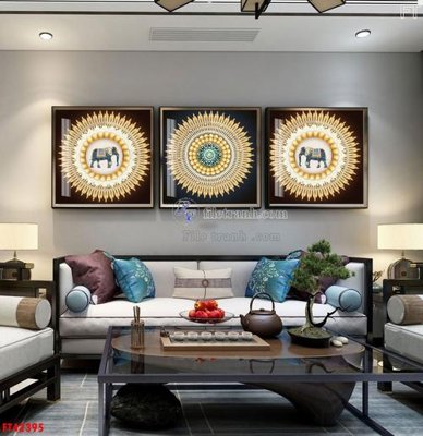 File in trần File tranh bộ hiện đại FT42395 (bản gốc) phong cảnh