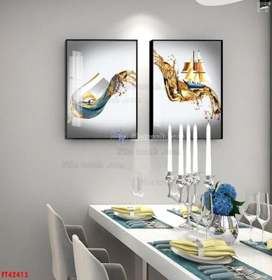 Download file File tranh bộ hiện đại FT42415 (gốc) cho xưởng in