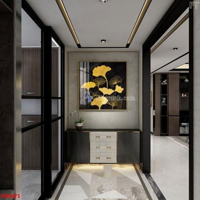 Ảnh gốc File tranh bộ hiện đại FT42475 (độ nét cao) in tráng gương