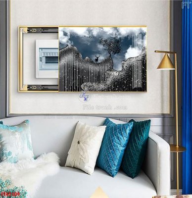 File in trần File tranh bộ hiện đại FT42509 (bản gốc) đại dương