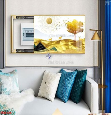 File PSD File tranh bộ hiện đại FT42524 (bản gốc) đã tách nền