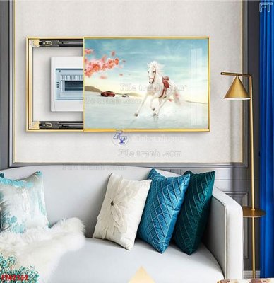 File in trần File tranh bộ hiện đại FT42552 (bản gốc 3D) sống động