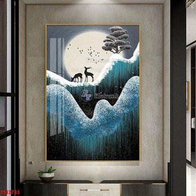 Hình ảnh file gốc in lụa File tranh bộ hiện đại FT42733