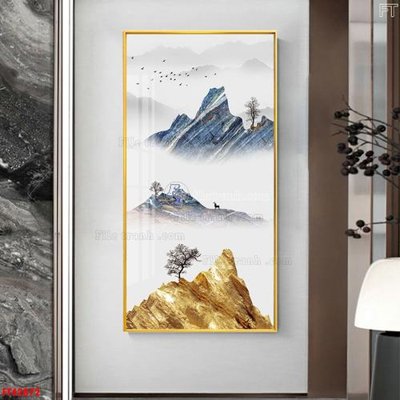 File in trần File tranh bộ hiện đại FT42872 (file gốc) hoa văn 3D