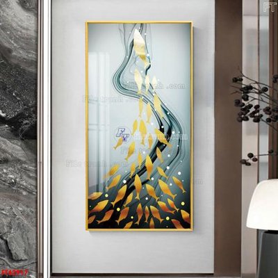 File in mica File tranh bộ hiện đại FT42917 (bản gốc) làm vách ngăn