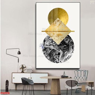 File gốc File tranh bộ hiện đại FT42978 (thiết kế) cho in ấn