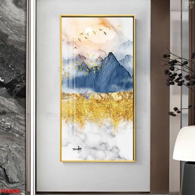 File ảnh File tranh bộ hiện đại FT43040 (gốc) cho trang trí nhà hàng