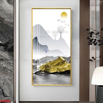 File in lụa File tranh bộ hiện đại FT43045 (hoa văn) File tranh bộ hiện đại FT43045