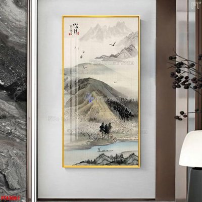 File gốc File tranh bộ hiện đại FT43061 (in lụa) tranh mã đáo