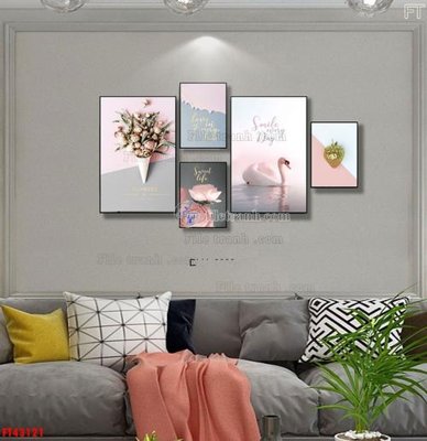 File tranh gốc File tranh bộ hiện đại FT43121 (bản quyền) file PSD