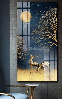 File tranh gốc File tranh hiện đại pha lê gương FT437 (bản quyền) Filetranh.com