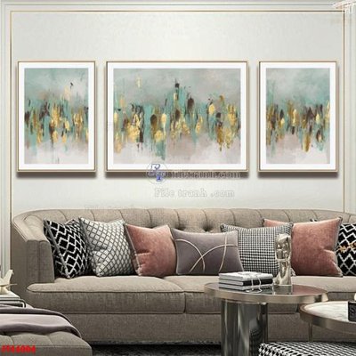 File in trần File tranh bộ hiện đại FT44004 (bản gốc) đại dương