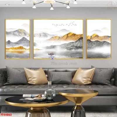 File gốc File tranh bộ hiện đại FT44062 (chuẩn màu) cho in offset