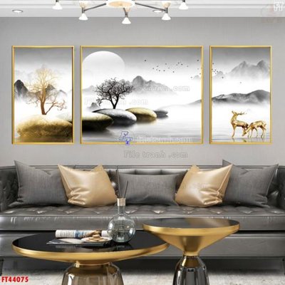 File PSD File tranh bộ hiện đại FT44075 (bản gốc) độ phân giải cao