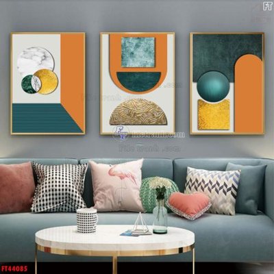 File tranh File tranh bộ hiện đại FT44085 (bản gốc) in canvas