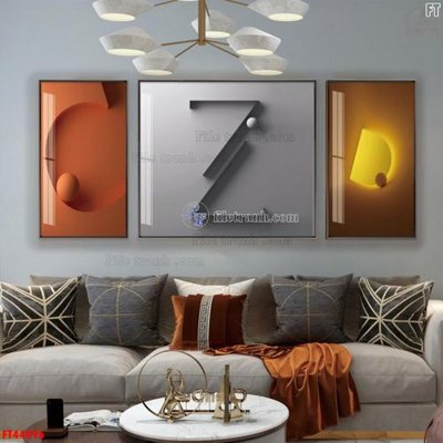 Tải file File tranh bộ hiện đại FT44096 (gốc) in tranh tráng gương