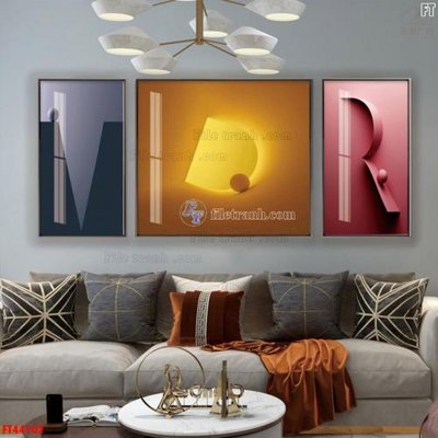 Tải file gốc File tranh bộ hiện đại FT44102 (bản PSD) chỉnh sửa được