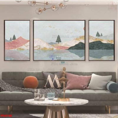 File in trần File tranh bộ hiện đại FT44140 (file gốc) hoa văn 3D