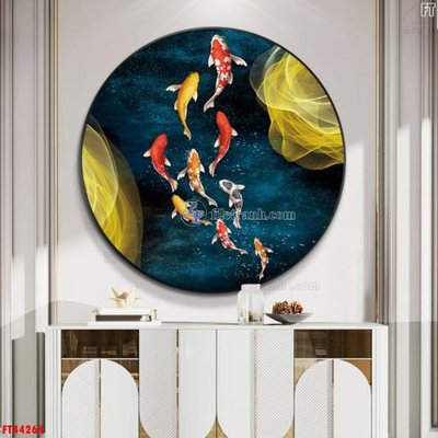 File in trần File tranh bộ hiện đại FT44264 (file gốc) hoa văn 3D