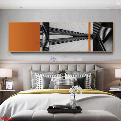 Ảnh gốc File tranh bộ hiện đại FT44305 (nét căng) in mica