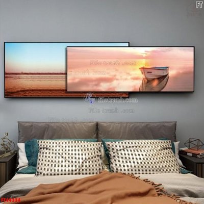 Download file gốc File tranh bộ hiện đại FT44334 (in mica) trong suốt