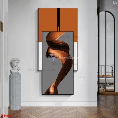 File PSD File tranh bộ hiện đại FT44344 (bản gốc) dễ dàng edit