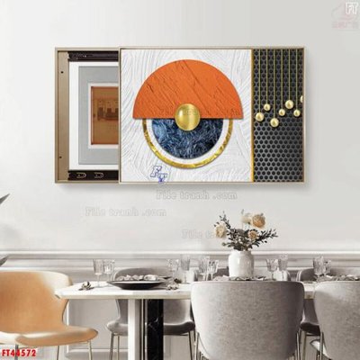 Chi tiết file gốc File tranh bộ hiện đại FT44572 (cho in tráng gương)