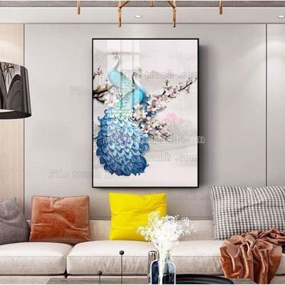 File tranh File tranh hiện đại pha lê gương FT446 (gốc) chủ đề thành phố