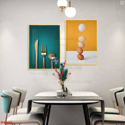 File ảnh File tranh bộ hiện đại FT44624 (gốc) in poster