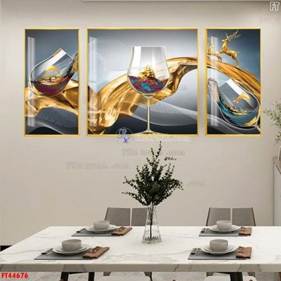 File gốc File tranh bộ hiện đại FT44676 (cho in ấn) từ kho Filetranh