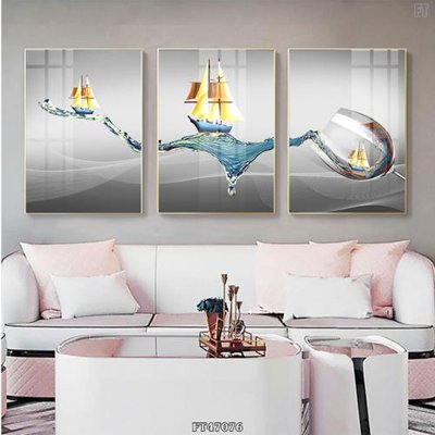 File gốc Tranh treo pha lê gương FT47076 (in tráng gương) hiện đại