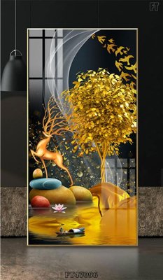 Download file gốc Tranh treo pha lê gương FT47096 (in lụa) nghệ thuật