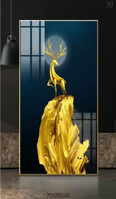 File PSD Tranh treo pha lê gương FT47114 (gốc) cho in quảng cáo