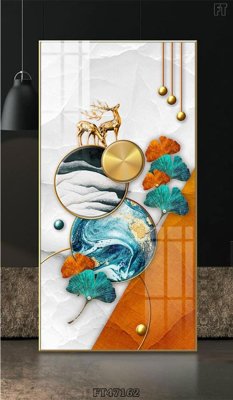 File tranh Tranh treo pha lê gương FT47162 (bản gốc) treo tường