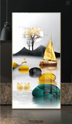 Download file gốc Tranh treo pha lê gương FT47183 (in mica) trong suốt