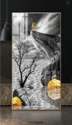 Tải file gốc Tranh treo pha lê gương FT47202 (để in lụa)