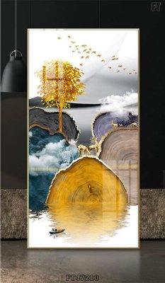 Ảnh gốc Tranh treo pha lê gương FT47210 (độ nét cao) in mica