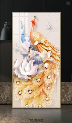 File gốc Tranh treo pha lê gương FT47237 (trang trí) phòng làm việc