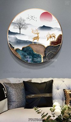 File tranh gốc Tranh treo pha lê gương FT47343 (bản đẹp) độc quyền