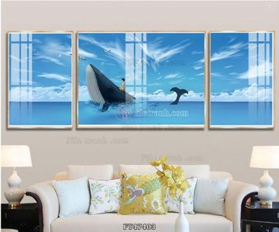 File in ấn Tranh treo pha lê gương FT47403 (bản gốc) sắc nét