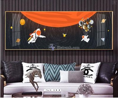 File PSD Tranh treo pha lê gương FT47413 (gốc) cho in quảng cáo