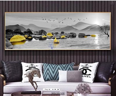 File tranh Tranh treo pha lê gương FT47443 (bản gốc) treo quán cafe