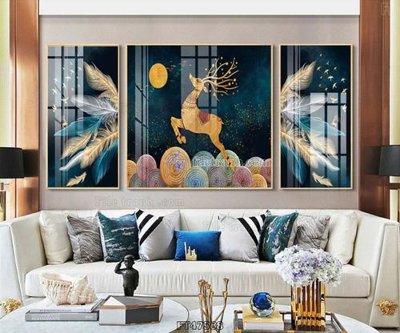 File gốc Tranh treo pha lê gương FT47588 (dành cho trang trí nội thất)