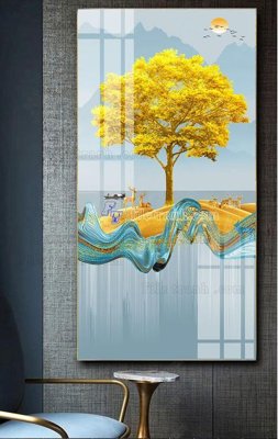 File gốc in ấn File tranh hiện đại pha lê gương FT476 chất lượng vượt trội