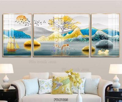 File gốc Tranh treo pha lê gương FT47625 (trang trí) cho phòng khách